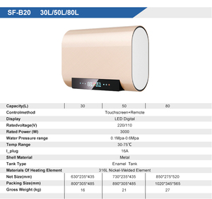 <span class=keywords><strong>Chauffe</strong></span>-<span class=keywords><strong>eau</strong></span> de stockage de haute qualité, à chauffage rapide, économe <span class=keywords><strong>en</strong></span> <span class=keywords><strong>énergie</strong></span>, à économie de consommation et peu encombrant - Product Image 2