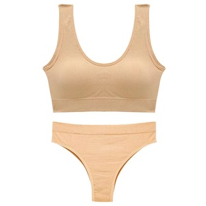 Ensemble soutien-gorge rembourré sexy et string pour femme, avec bretelles ajustables, taille personnalisée, style sportif, vente en gros ODM - Product Image 1