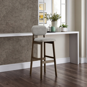 <span class=keywords><strong>Chaise</strong></span> <span class=keywords><strong>de</strong></span> salle à manger <span class=keywords><strong>en</strong></span> <span class=keywords><strong>bois</strong></span> massif au design moderne tabouret <span class=keywords><strong>de</strong></span> bar avec dossier haut pour îlot <span class=keywords><strong>de</strong></span> maison ou table <span class=keywords><strong>de</strong></span> bar - Product Image 4