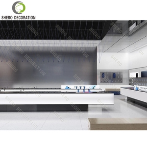 ตู้โชว์ไม้แบบกำหนดขนาดได้สำหรับร้านค้า ตู้โชว์โทรศัพท์มือถือแบบกระจก - Product Image 3