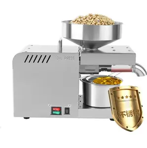 LT-X5 Extrator de óleo doméstico comercial para uso doméstico, máquina de prensa de óleo de amendoim, extrator de óleo de soja e amendoim, sementes de girassol e gergelim