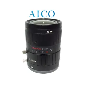 1/1.8" F1.6 manual iris 3mp 4-18mm c mount exports Korea varifocal cmount veri-focal zoom cctv lens