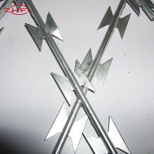 Alambre de Acero Galvanizado BTO-22 en Espiral, Alambre de Púas de Alta Seguridad con Clips - Product Image 1