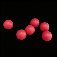 Boules flottantes en plastique PP/PE rouges, petites, rondes, fermées et sans couture, de 20 mm, 25 mm, 25,4 mm (1 pouce), personnalisables, vente en gros