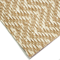 YIKE Beige-Braune Wellen-PVC-Gewebte Vinyl-Bodenbeläge Teppichfliesen für Gewerbliche und Heimische Dekoration Wasserdicht Schimmelresistent Feuerfest