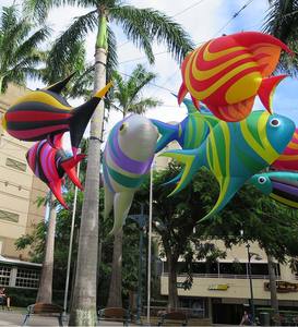 Inflables gigantes para publicidad, decoración al aire libre, modelo inflable gigante personalizado, <span class=keywords><strong>pez</strong></span> decorativo grande - Product Image 2