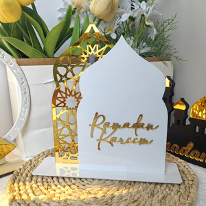 Décorations du Ramadan 2025 Ramadan Kareem Arch Ornement <span class=keywords><strong>de</strong></span> <span class=keywords><strong>table</strong></span> en acrylique Cadeau islamique musulman Eid Mubarak Décorations <span class=keywords><strong>de</strong></span> <span class=keywords><strong>table</strong></span> - Product Image 1