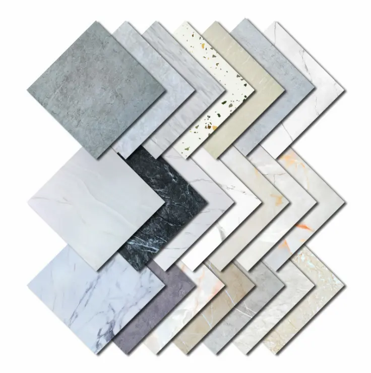 wholesale Self Adhesive Vinyl Floorings moisture proof Pvc Peel And Stick Vinyl Floor Tiles Marble Sticker Flooring