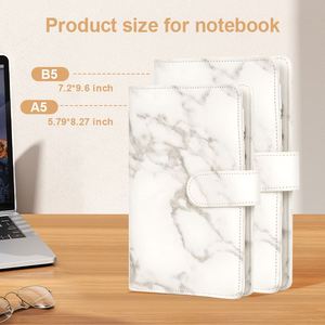 Carnets A6 personnalisés imprimés en cuir PU à spirale, très populaires, mignons et avec reliure cousue pour étudiants - Product Image 3