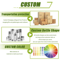 Pot cosmétique en plastique anti-lumière à prix d'usine, conteneur de rangement multi-usages incassable, pots cosmétiques en plastique