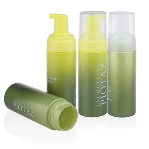 Luxe dégradé jaune vert mousse bouteilles 100ml 150ml 120ml 200ml 250ml nettoyant distributeur de pompe à mousse PCR bouteilles POUR ANIMAUX DE COMPAGNIE