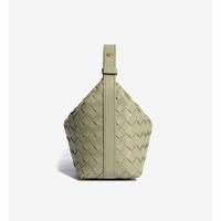 Sac à main de créateur de niche, sac fourre-tout tissé, petit motif géométrique frais, sac sous le bras avec fermeture à glissière et doublure en polyester