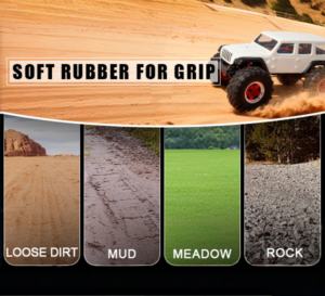 Комплект из 4 шин для радиоуправляемых краулеров 1,3 дюйма с поролоновыми вставками для Axial SCX24, Traxxas TRX4M и радиоуправляемых машин масштаба 1/18, 1/24 - Product Image 4