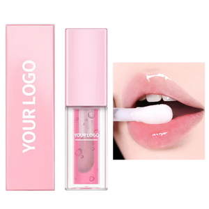 Mini tubos de brillo de labios personalizados rosa brillante y caja de embalaje orgánico <span class=keywords><strong>Plump</strong></span> <span class=keywords><strong>It</strong></span> Lip Plumper brillo impermeable - Product Image 1