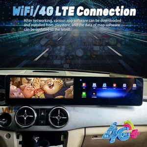 Autoradio portable à double écran 12,3 pouces Android 14, monté sur tableau de bord, avec USB, GPS intégré pour Mercedes Benz Classe GLK 2010-2015, CarPlay - Product Image 6