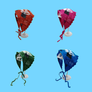 Foulard carré en laine tricoté à la main All-Starstyle, style rétro, mignon, pastoral, polyvalent et tendance pour femme musulmane - Product Image 4
