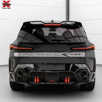Kit carrosserie en fibre de carbone sèche style LD pour BMW XM G09 : Lame avant, diffuseur arrière, jupes latérales, capot, aileron arrière, extensions d'ailes
