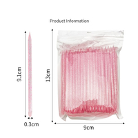 100 pièces/sac réutilisable Double tête cuticule bâton poussoir Nail Art pointillant cristal stylo Premium qualité cristal outil pour Nail Art