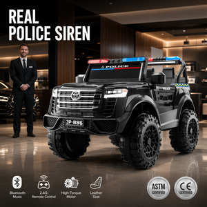 Auto Elettrica per Bambini Toyota SUV della Polizia 24V con Telecomando, Veicolo Fuoristrada Giocattolo a Batteria, Vendita all'Ingrosso, Fabbrica OEM - Product Image 1