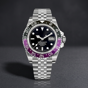 นาฬิกาดำน้ำคลาสสิค สายหนัง ตัวเรือนสแตนเลส โลโก้ S เครื่อง Seiko NH35 หน้าปัด MOD กันน้ำ 20 มม. กระจกแซฟไฟร์ - Product Image 3