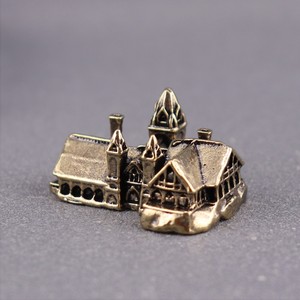 Miniaturas de Casas Pequeñas de Latón, Figuras de Castillo, Arquitectura, Micropaisaje, Manualidades de Escritorio, Adornos, Accesorios de Decoración para el Hogar - Product Image 3