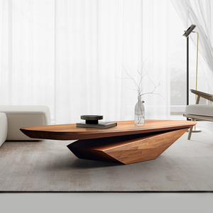 Tavolino da Caffè in Legno Massello di Alta Qualità, Design Moderno per Casa, Tavolino Creativo per <span class=keywords><strong>Salotto</strong></span> di Villa - Product Image 3