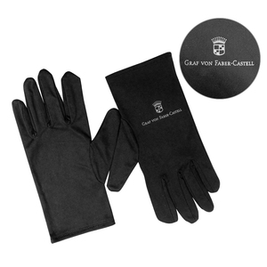 Gants en microfibre doux blancs et noirs, lavables, anti-rayures, avec logo imprimé, pour bijoux, vente en gros - Product Image 3