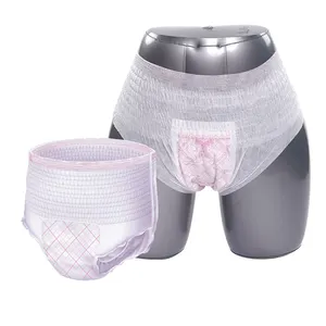 Overnight Leak Protection Odor Control Adulto Incontinência Pós-parto Underwear Senhoras Sanitária Mulher Fralda para Mulheres