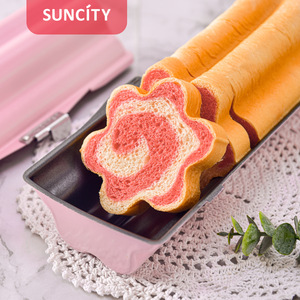 Pink Toast Box Customized Shape With Buckle For Bread Loaf Pans Cake Mold - Product Image 3