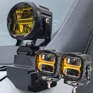 Nouveau phare antibrouillard LED <span class=keywords><strong>Aurora</strong></span> 3 pouces 12V 24V IP68 50W puissant faisceau spot blanc jaune avec DRL pour SUV UTV 4x4 voiture moto - Product Image 1