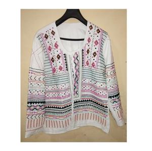 Vestes en coton pour femmes Vestes brodées écologiques pour femmes - Product Image 2