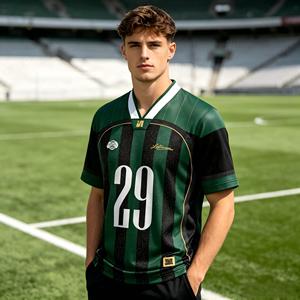 Camiseta de Fútbol Personalizada al por Mayor, Camiseta de Fútbol Sublimada de Alta Calidad, Transpirable, de Secado Rápido, con Logotipo Personalizado, Número, Nombre del Equipo, Partido - Product Image 2