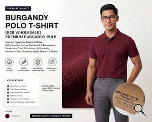 Camiseta Polo de Hombre 100% Algodón, Manga Corta, Tejido Piqué, Color Sólido, Transpirable, Estilo Casual Elegante - Product Image 1