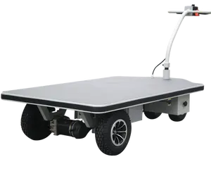 Electric Trolley Cart Power Platform Truck Vehicles With Flexible Handle