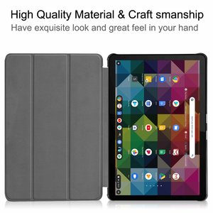 เคสหนังอัจฉริยะแบบพับสามตอนบางเฉียบสำหรับ <span class=keywords><strong>Lenovo</strong></span> Duet <span class=keywords><strong>Chromebook</strong></span> <span class=keywords><strong>10.1</strong></span> นิ้ว รุ่นปี 2020 - Product Image 3