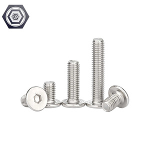 A2 thép không gỉ Hex ổ cắm siêu mỏng phẳng Wafer Đầu Nắp vít Allen Bolt vít Doanh kết nối inch biaungdo Đầu Phẳng - Product Image 5