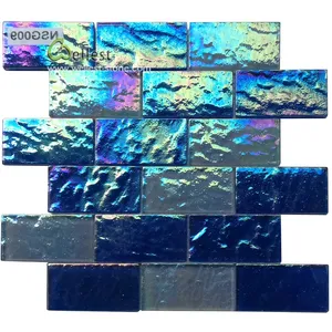 China factory glass mosaic tile for wall and floor decoration glass mosaic tiles for kitchen backsplash bathroom