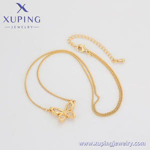 Ожерелье-01769 xuping ювелирные изделия 14K золотого цвета элегантное, старинное/Королевское модное ожерелье Дельфин ожерелье бабочка для женщин - Product Image 3