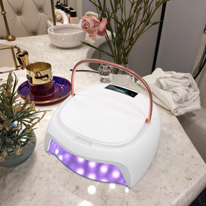 Đèn làm khô móng tay LED <span class=keywords><strong>UV</strong></span> Curing Max thiết kế mới 2024, làm khô mọi loại gel, 80W, sạc lại được, không dây, chất liệu kim loại - Product Image 2
