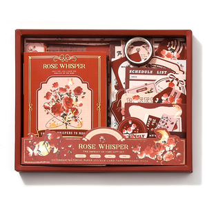 <span class=keywords><strong>Kit</strong></span> de fournitures pour <span class=keywords><strong>scrapbooking</strong></span> et journalisation DIY, 123 pièces, papier de reliure <span class=keywords><strong>vintage</strong></span> à motif de roses et café, couverture de carnet A6 à grille, imprimé - Product Image 6