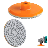Disques de polissage diamantés de 3 pouces avec base de support M10 intégrée, abrasifs pour utilisation humide/sèche, pour meuleuse d'angle et polisseuse de marbre