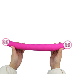 Vibromasseur double tête rose rouge, doux, étanche, 450g, jouet sexuel pour adultes - Product Image 2