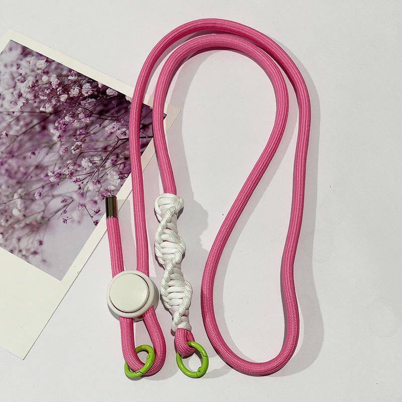 Pink Cord with White Knot