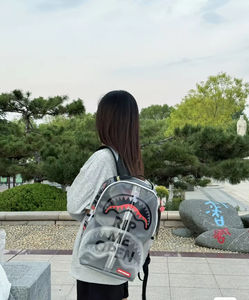 Mochila Impermeable de PVC con Diseño de Dibujos Animados, Moderna y Transparente, con Asa Suave para Uso Deportivo Casual al Aire Libre - Product Image 4