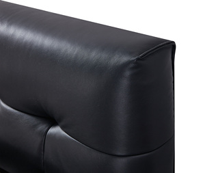 Cama Moderna <span class=keywords><strong>de</strong></span> Cuero Genuino Tamaño King con Base <span class=keywords><strong>de</strong></span> Madera <span class=keywords><strong>de</strong></span> Pino <span class=keywords><strong>y</strong></span> Listones C320 para Dormitorio - Product Image 6