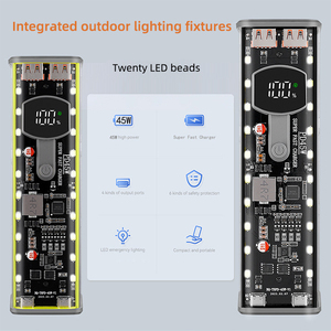 <strong>18650</strong> Battery Charging Bank Box Adjustable Voltage PD45W 22.5W Dual USB Type C Fast Charging Powerbank - Product Image 5