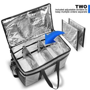 Sacs personnalisés de grande capacité pour camping plage pique-nique sacs fourre-tout à bandoulière isolés thermiquement restaurants sacs de livraison pour la nourriture - Product Image 6