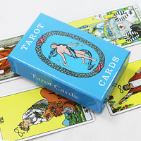 78 cartes de tarot personnalisées, classiques, Waite, avec papier écologique et boîte en carton recyclable, design personnalisable pour usage familial