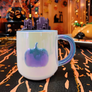 <span class=keywords><strong>Tasse</strong></span> Tiki en céramique à motif de citrouille gaufré moderne et écologique <span class=keywords><strong>Tasse</strong></span> à thé populaire pour le festival <span class=keywords><strong>Tasse</strong></span> en grès Design Halloween - Product Image 1