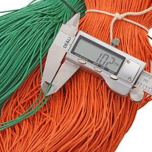 <span class=keywords><strong>Corde</strong></span> <span class=keywords><strong>de</strong></span> coton torsadée haute résistance à 3 brins poignée 1mm motif ciré imperméable pour vêtements chaussures sacs décorations - Product Image 6